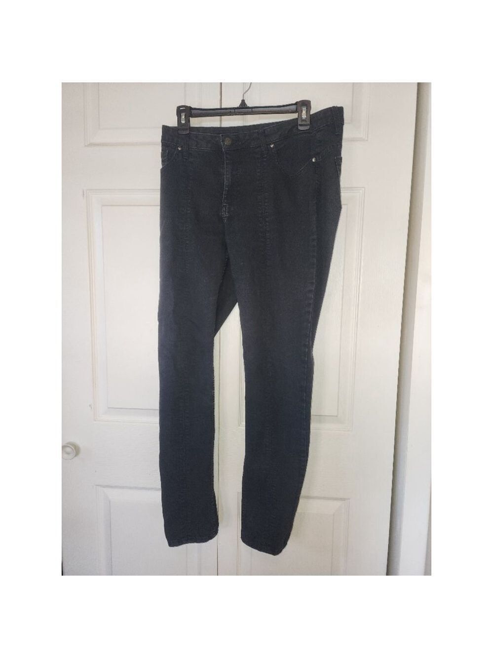 Lee Rider's Black Skinny Jeans 12 Long